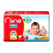 Niine Baby Diaper Pants Small(S) Size (4-8 KG) (Pack of 1) 40 Pants 