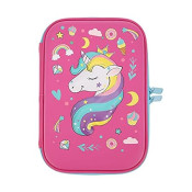 Cute Multilayer Hardtop Pencil Case Pouch Unicorn